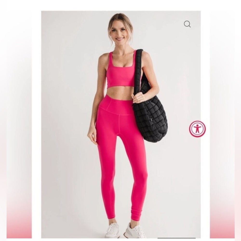 FP Movement by Free People Never Better 7/8 Leggings in Hot Pink